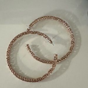 Rose gold Maggie hoops
